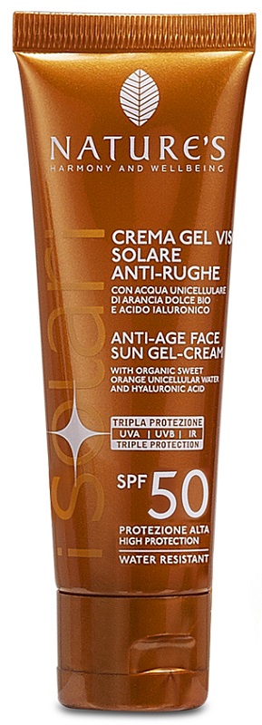 NATURE'S I SOLARI CREMA GEL VISO ANTIRUGHE SPF50 50 ML - FarmaLucia