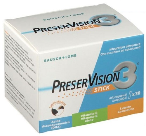 PRESERVISION 3 30 STICK OROSOLUBILI DA 2 G - FarmaLucia