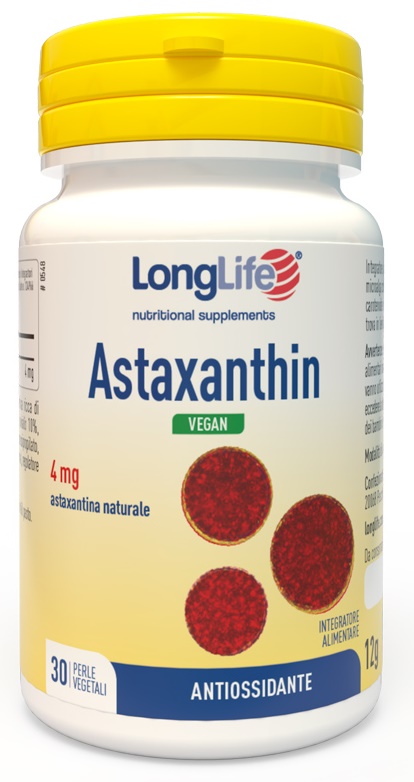 LONGLIFE ASTAXANTHIN 30 PERLE VEGETALI - FarmaLucia
