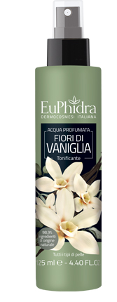 EUPHIDRA ACQUA PROFUMATA VANIGLIA IN FLACONE CON ETICHETTA POMPA SPRAY - FarmaLucia