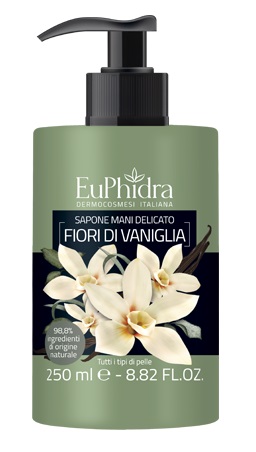 EUPHIDRA SAPONE LIQUIDO MANI VANIGLIA IN FLACONE CON ETICHETTA DISPENSER - FarmaLucia