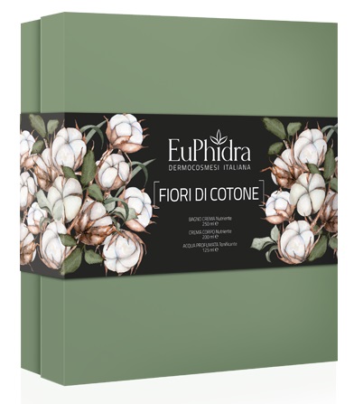 EUPHIDRA COFANETTO FIORI DI COTONE CONTENENTE 1 BAGNO CREMA 1 ACQ PROFUMATA 1 - FarmaLucia