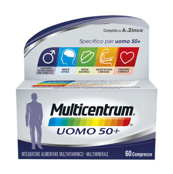 MULTICENTRUM UOMO 50+ 60 COMPRESSE - FarmaLucia