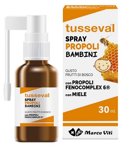 TUSSEVAL GOLA PROPOLI SPRAY PER BAMBINI 30 ML - FarmaLucia