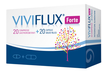 VIVIFLUX FORTE 20 COMPRESSE GASTRORESISTENTI + 20 CAPSULE LIQUID FILLER - FarmaLucia
