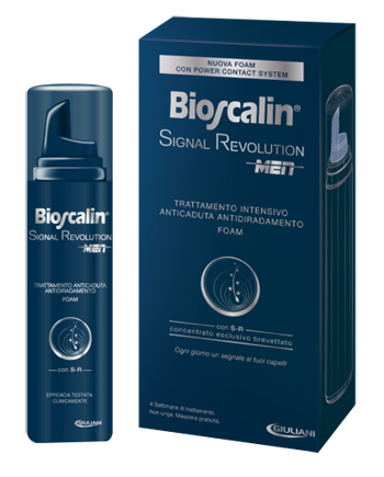 BIOSCALIN SIGNAL REVOLUTION MEN TRATTAMENTO INTENSIVO ANTICADUTA ANTIDIRADAMENTO FOAM 75 ML - FarmaLucia