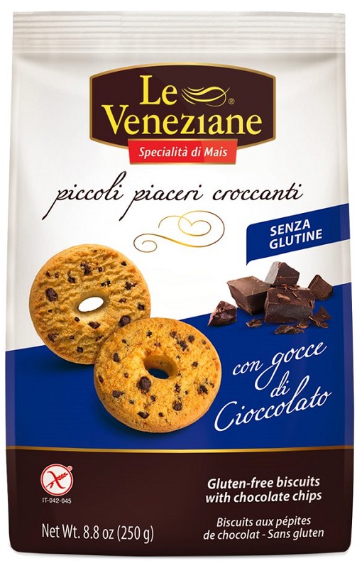 LE VENEZIANE BISCOTTI GOCCE DI CIOCCOLATO 250 G - FarmaLucia