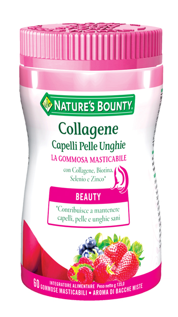 COLLAGENE CAPELLI PELLE UNGHIE 60 GOMMOSE MASTICABILI - FarmaLucia