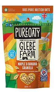 GLEBE FARM GRANOLA AVENA CON SCIROPPO D'ACERO E BANANA 325 G - FarmaLucia