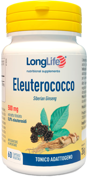 LONGLIFE ELEUTEROCOCCO 0,8% 60 CAPSULE 500MG - FarmaLucia