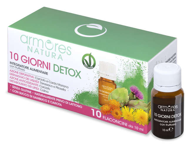 ARMORES NATURA 10 GIORNI DETOX 10 FLACONCINI DA 10 ML - FarmaLucia