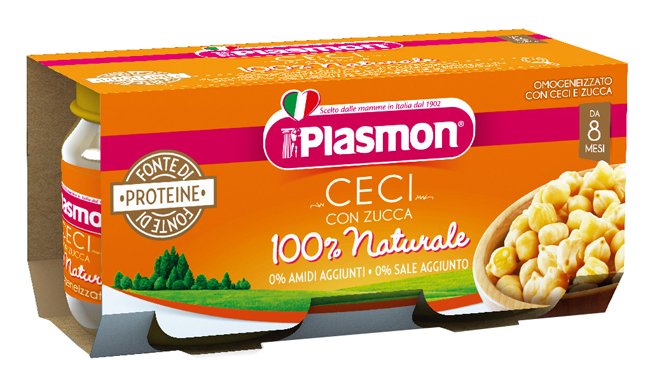 PLASMON OMOGENEIZZATO CECI/ZUCCA 2 X 80 G - FarmaLucia