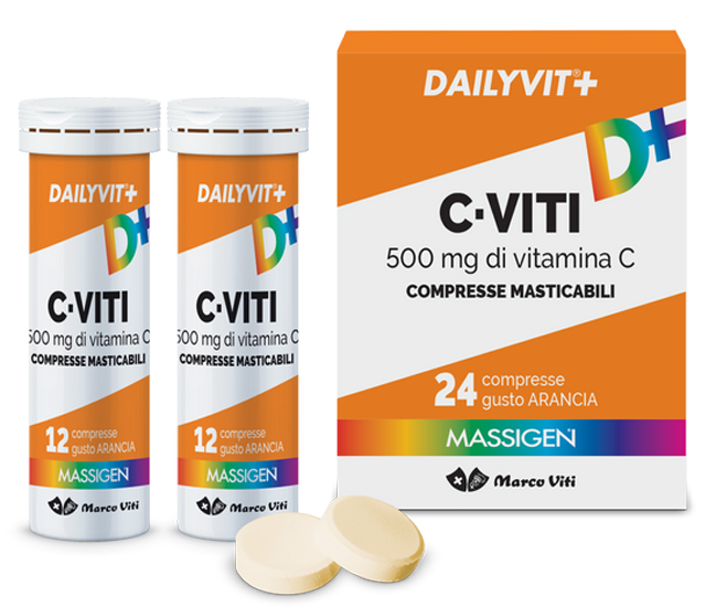 C VITI 500 MG 24 COMPRESSE MASTICABILI - FarmaLucia