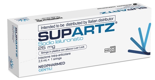 SIRINGA PRERIEMPITA INTRA-ARTICOLARE SUPARTZ ACIDO IALURONICO 25 MG 2,5 ML 1 PEZZO - FarmaLucia