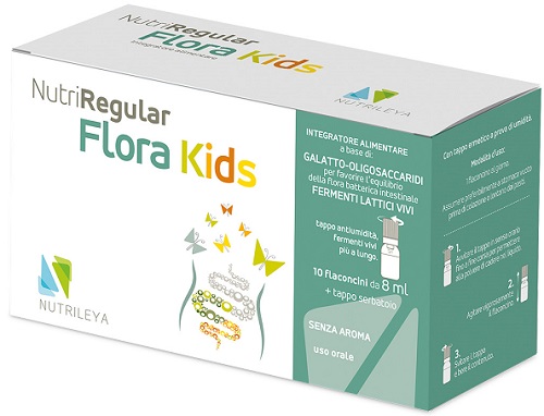 NUTRIREGULAR FLORA KIDS 10 FLACONCINI - FarmaLucia