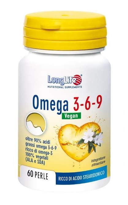 LONGLIFE OMEGA 3-6-9 VEGAN 750 MG 60 PERLE VEGETALI - FarmaLucia