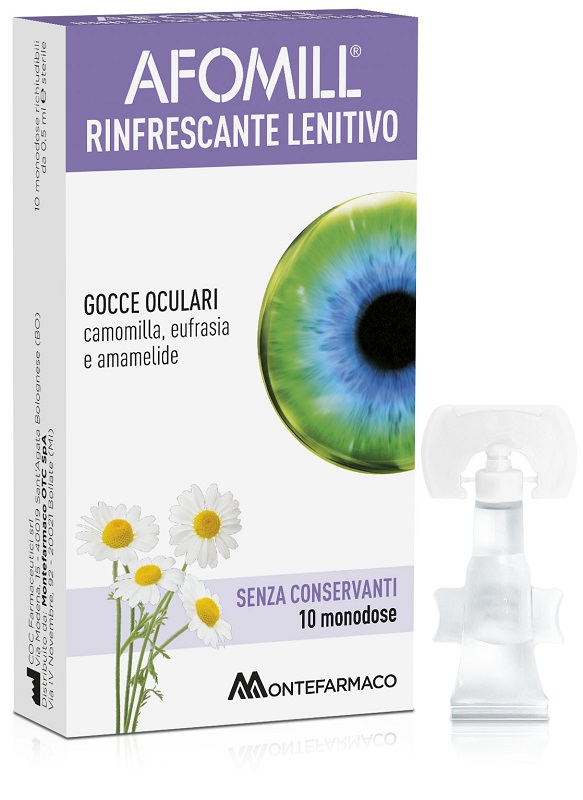 AFOMILL RINFRESCANTE SENZA CONSERVANTI 10 FIALE DA 0,5 ML - FarmaLucia