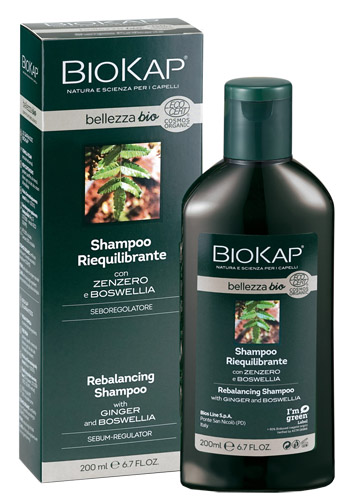 BIOKAP BELLEZZA BIO SHAMPOO RIEQUILIBRANTE COSMOS ECOCERT 200 ML BIOSLINE - FarmaLucia