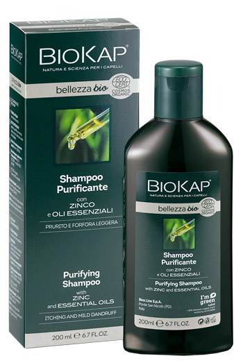 BIOKAP BELLEZZA BIO SHAMPOO PURIFICANTE COSMOS ECOCERT 200 ML BIOSLINE - FarmaLucia