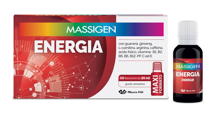 MASSIGEN ENERGIA 10 FLACONI DA 25 ML - FarmaLucia