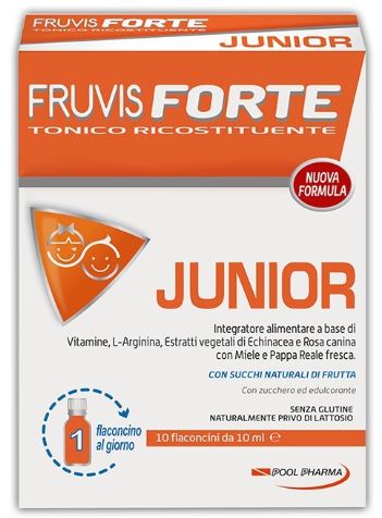 FRUVIS FORTE JUNIOR 10 FLACONCINI DA 10 ML - FarmaLucia