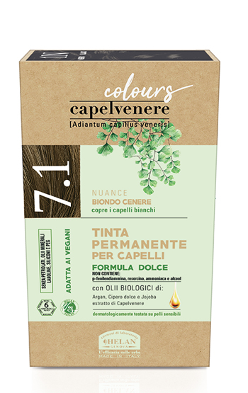 CAPELVENERE COLOURS TINTA CAPELLI 7,1N BIONDO CENERE - FarmaLucia