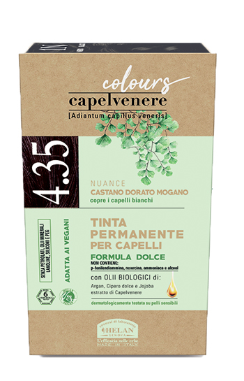 CAPELVENERE COLOURS TINTA CAPELLI 4,35N CASTANO DORATO MOGANO - FarmaLucia
