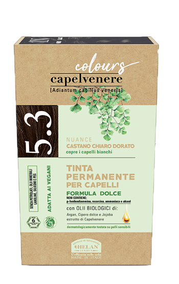 CAPELVENERE COLOURS TINTA CAPELLI 5,3N CASTANO CHIARO DORATO - FarmaLucia