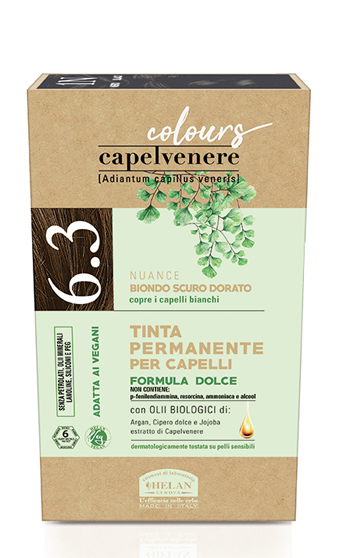 CAPELVENERE COLOURS TINTA CAPELLI 6,3N BIONDO SCURO DORATO - FarmaLucia