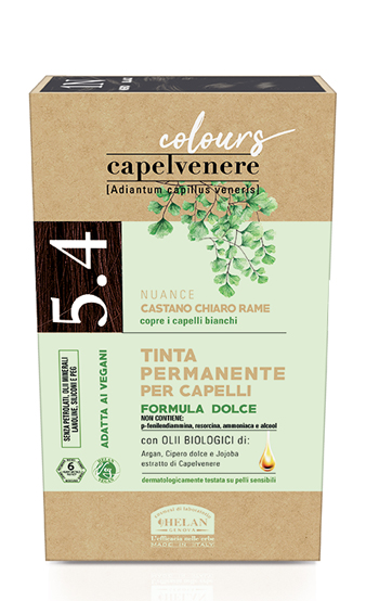 CAPELVENERE COLOURS TINTA CAPELLI 5,4N CASTANO CHIARO RAME - FarmaLucia