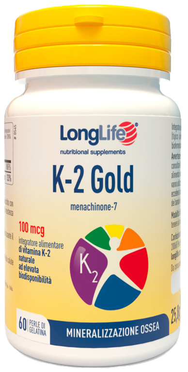 LONGLIFE K-2 GOLD 60 PERLE - FarmaLucia