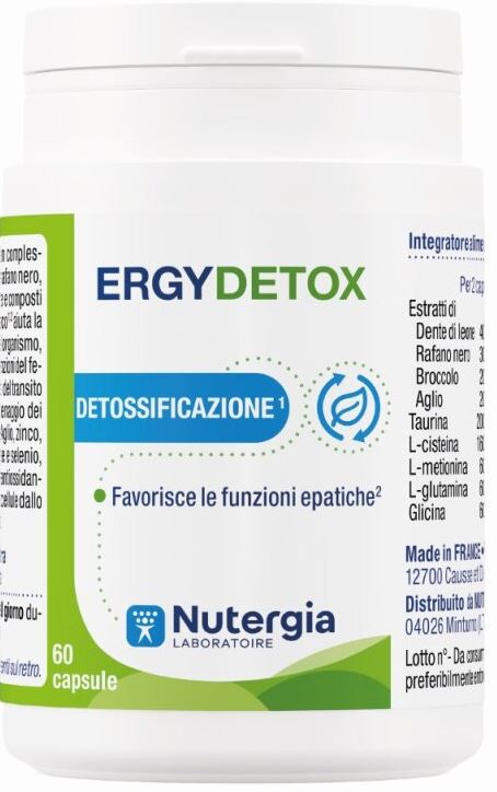 ERGYDETOX 60 CAPSULE - FarmaLucia