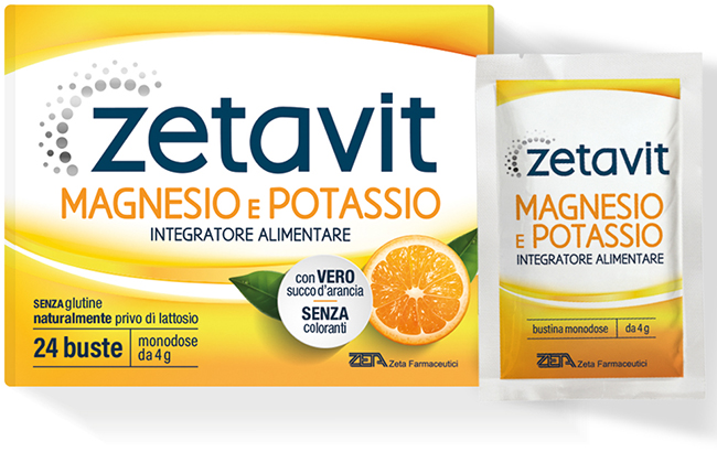 ZETAVIT MAGNESIO POTASSIO 24 BUSTINE DA 4 G - FarmaLucia