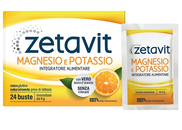 ZETAVIT MAGNESIO POTASSIO SENZA ZUCCHERO 24 BUSTINE DA 6 G - FarmaLucia