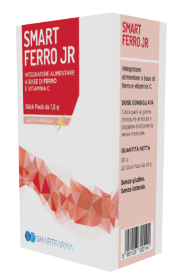 SMART FERRO JR 20 STICK PACK GUSTO VANIGLIA - FarmaLucia