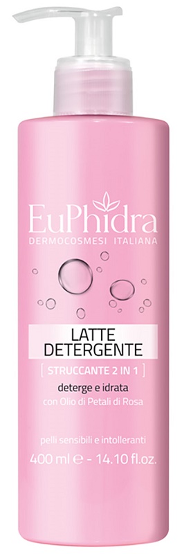 EUPHIDRA LATTE DETERGENTE STRUCCANTE 2IN1 400 ML - FarmaLucia