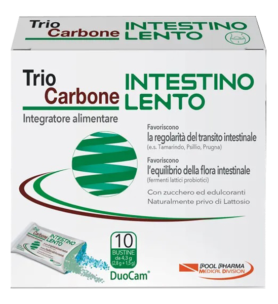 TRIOCARBONE INTESTINO LENTO 10 BUSTINE - FarmaLucia
