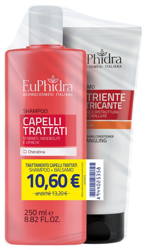 EUPHIDRA SHAMPOO CAPELLI TRATTATI 250 ML + BALSAMO NUTRIENTE 200 ML - FarmaLucia