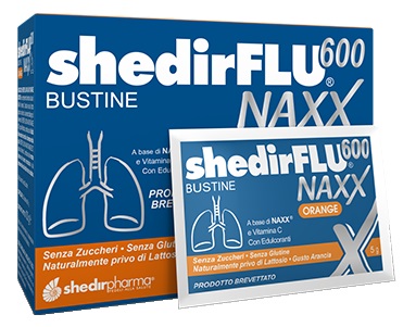 SHEDIRFLU 600 NAXX ARANCIA SENZA ZUCCHERI 20 BUSTINE - FarmaLucia