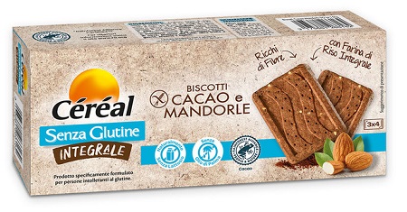 CEREAL SENZA GLUTINE INTEGRALE BISCOTTI CACAO E MANDORLE 150 G - FarmaLucia