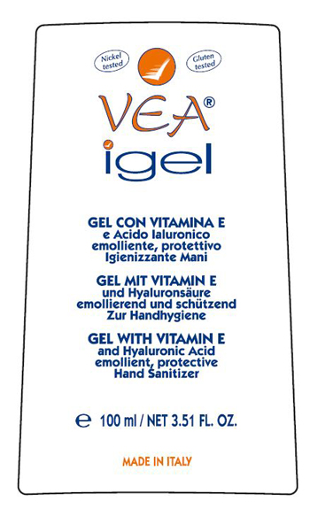VEA IGEL GEL MANI IGIENIZZANTE VITAMINA E ACIDO IALURONICO 100 ML - FarmaLucia