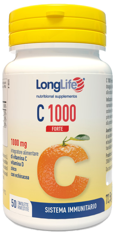 LONGLIFE C 1000 FORTE 50 TAVOLETTE - FarmaLucia