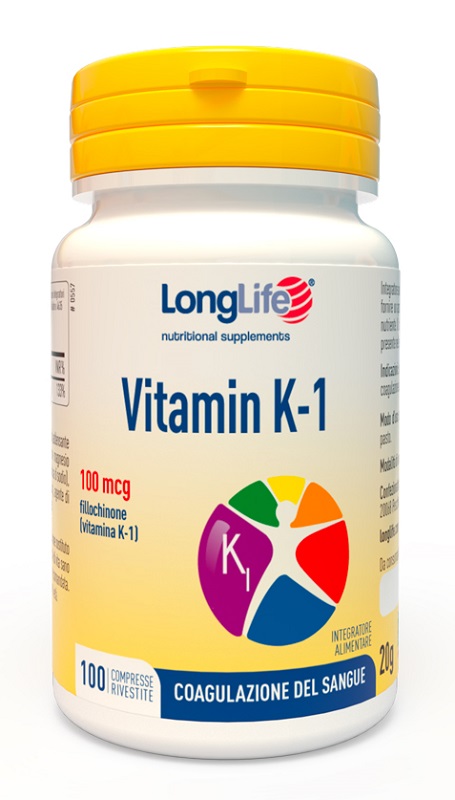 LONGLIFE VITAMIN K 100MCG 100 COMPRESSE RIVESTITE - FarmaLucia