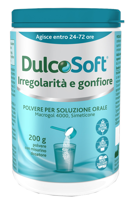 DULCOSOFT IRREGOLARITA' E GONFIORE POLVERE SOLUBILE 200 G - FarmaLucia