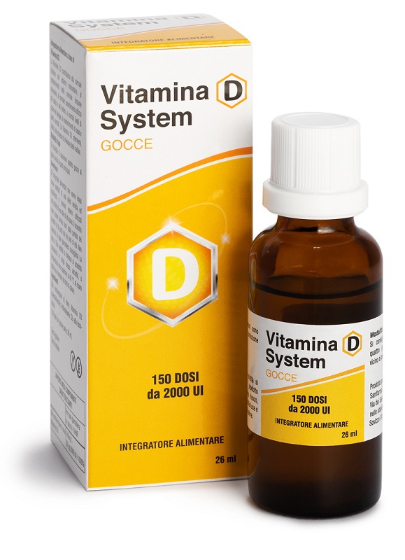 VITAMINA D SYSTEM GOCCE 150 DOSI DA 2000 UI 26 ML - FarmaLucia