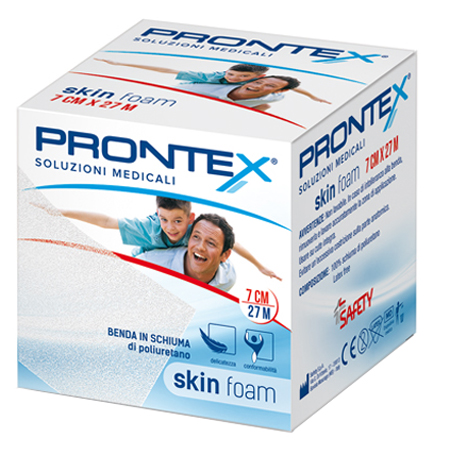 BENDA IN SCHIUMA PRONTEX SKIN FOAM M 27 X 7 CM BIANCO - FarmaLucia