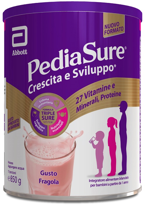 PEDIASURE CRESCITA&SVILUPPO FRAGOLA 850 G - FarmaLucia