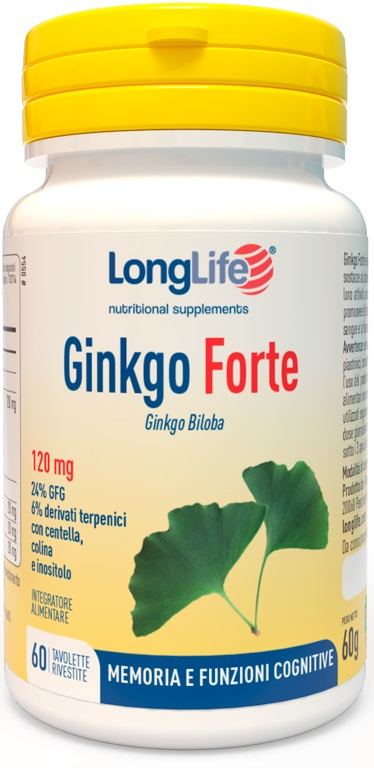 LONGLIFE GINKGO FORTE 60 TAVOLETTE RIVESTITE - FarmaLucia