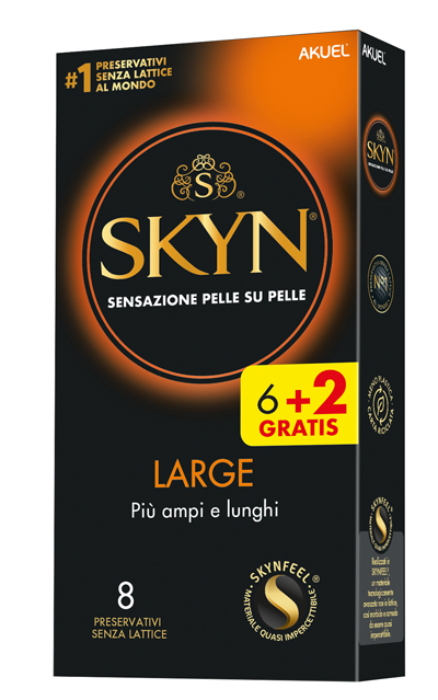 AKUEL SKYN LARGE PIU AMPI/LUNGHI 6 PEZZI + 2 OMAGGIO - FarmaLucia