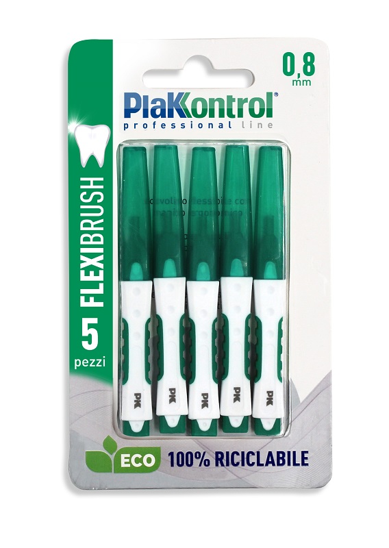 PLAKKONTROL FLEXIBRUSH SCOVOLINI INTERDENTALI 0,8 5 PEZZI - FarmaLucia